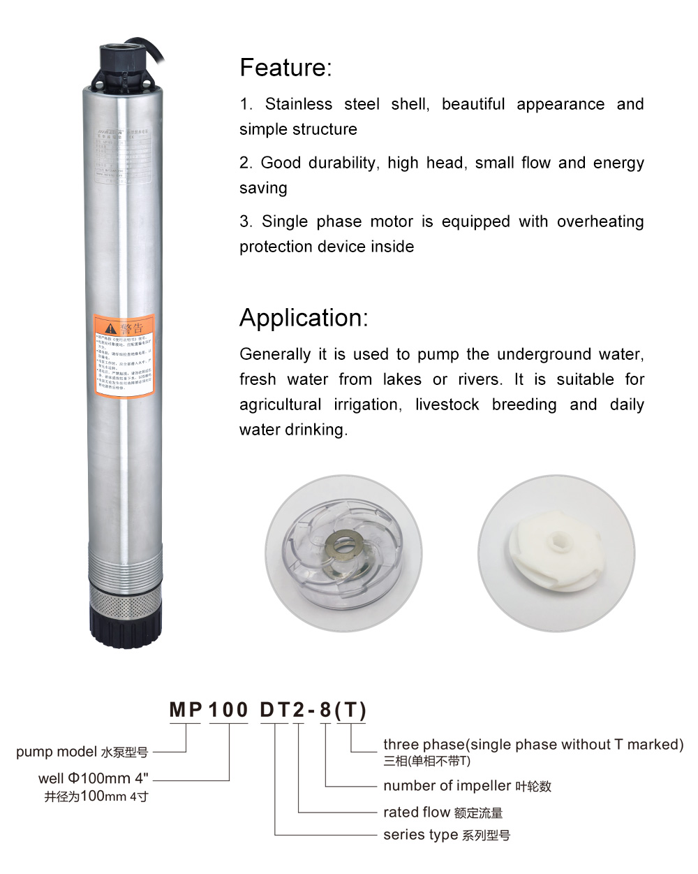 bomba sumergible multietapa 